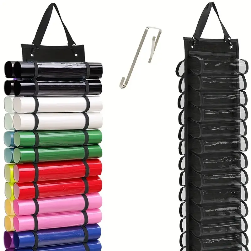 Vinyl Roll Holder | Vinyl Roll Storage with 24 Compartments