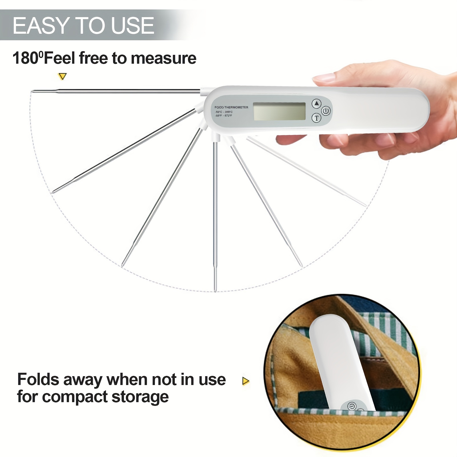 Food Thermometer Instant Read Meat Thermometer Termometro - Temu