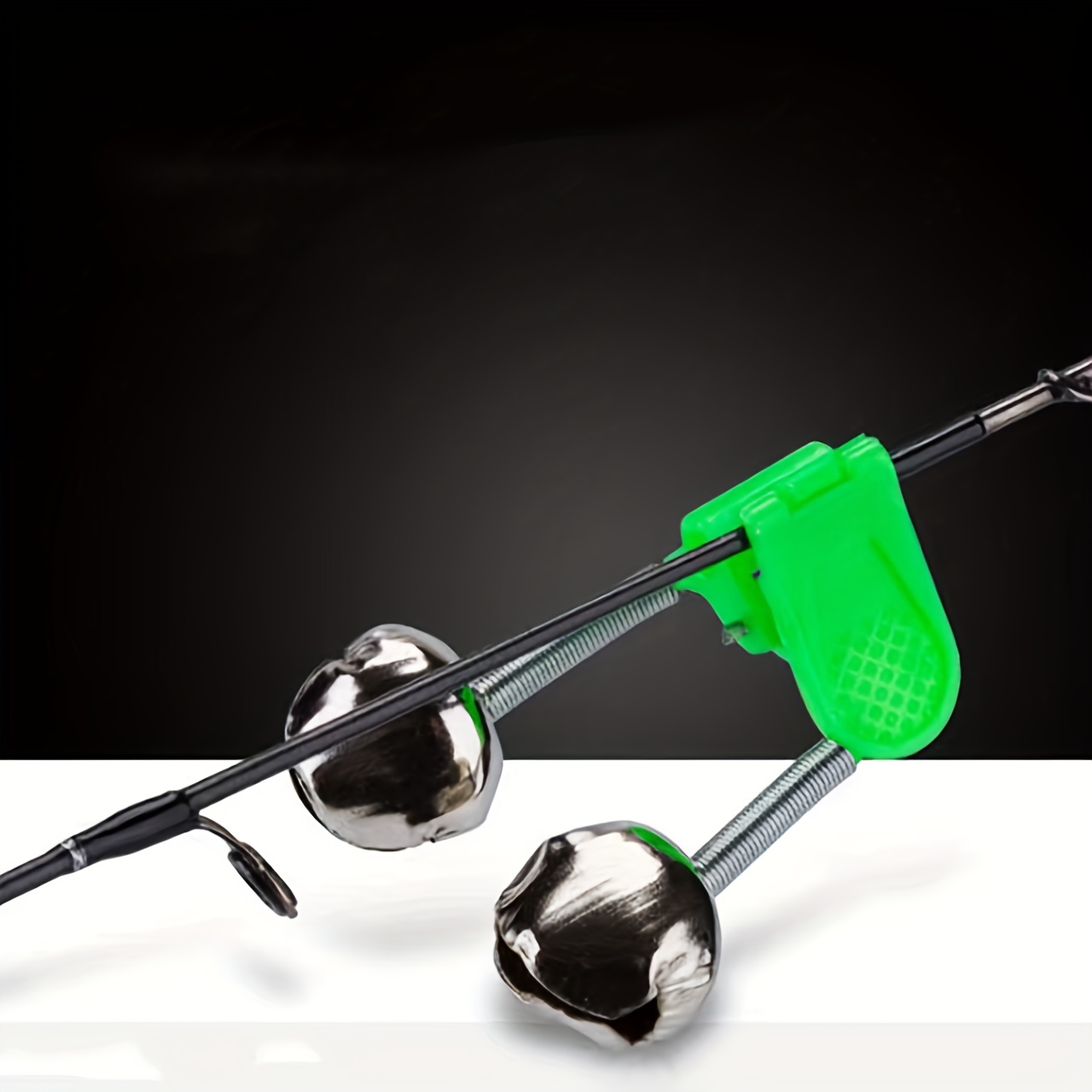 Portable Led Night Fishing Rod Bait Alarm Twin Bells Fish - Temu