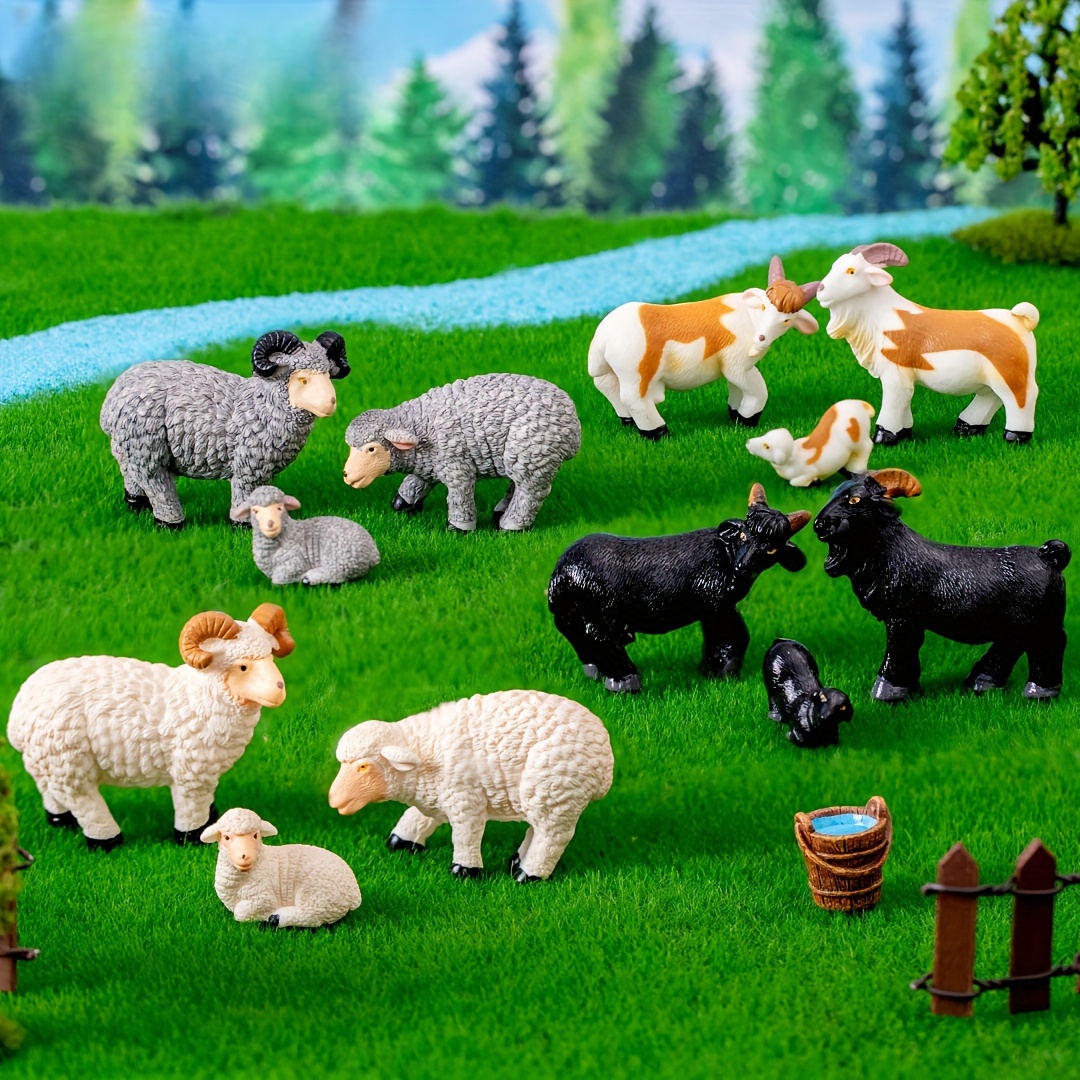 Acheter 40 pièces de résine de mouton miniature, couleur vive, résistante à  la décoloration, Mini figurines de mouton, ornements de mouton mignons pour  la décoration de Micro paysage en mousse