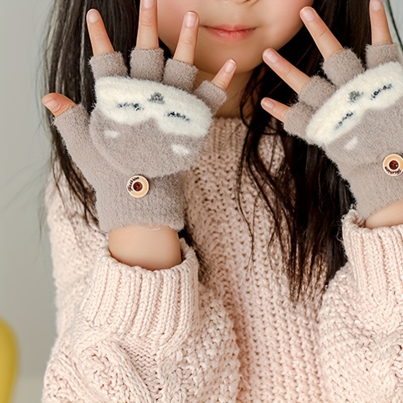 10 Piezas Guantes Niños Guantes Punto Invierno Dedos - Temu Chile