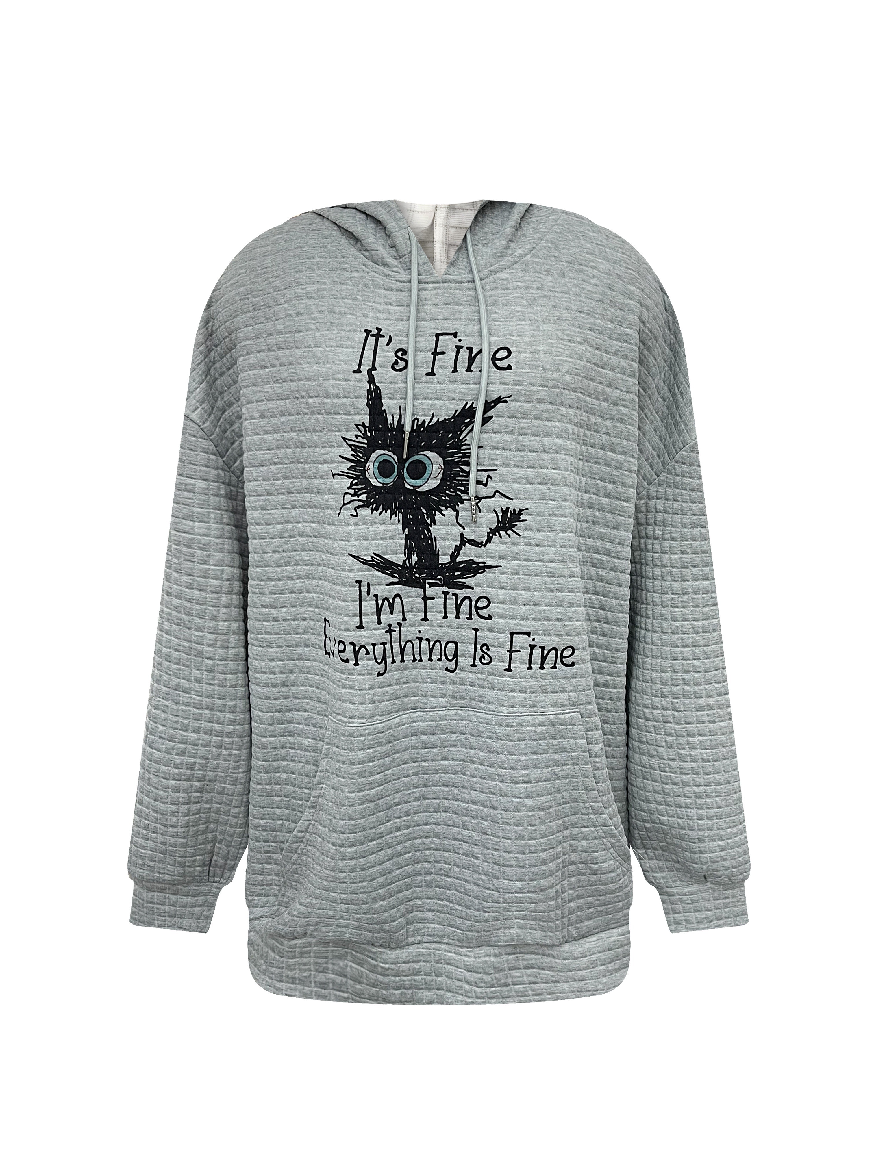 Sudadera Mujer Gato Camiseta Blusa de Otoño e Invierno de Manga