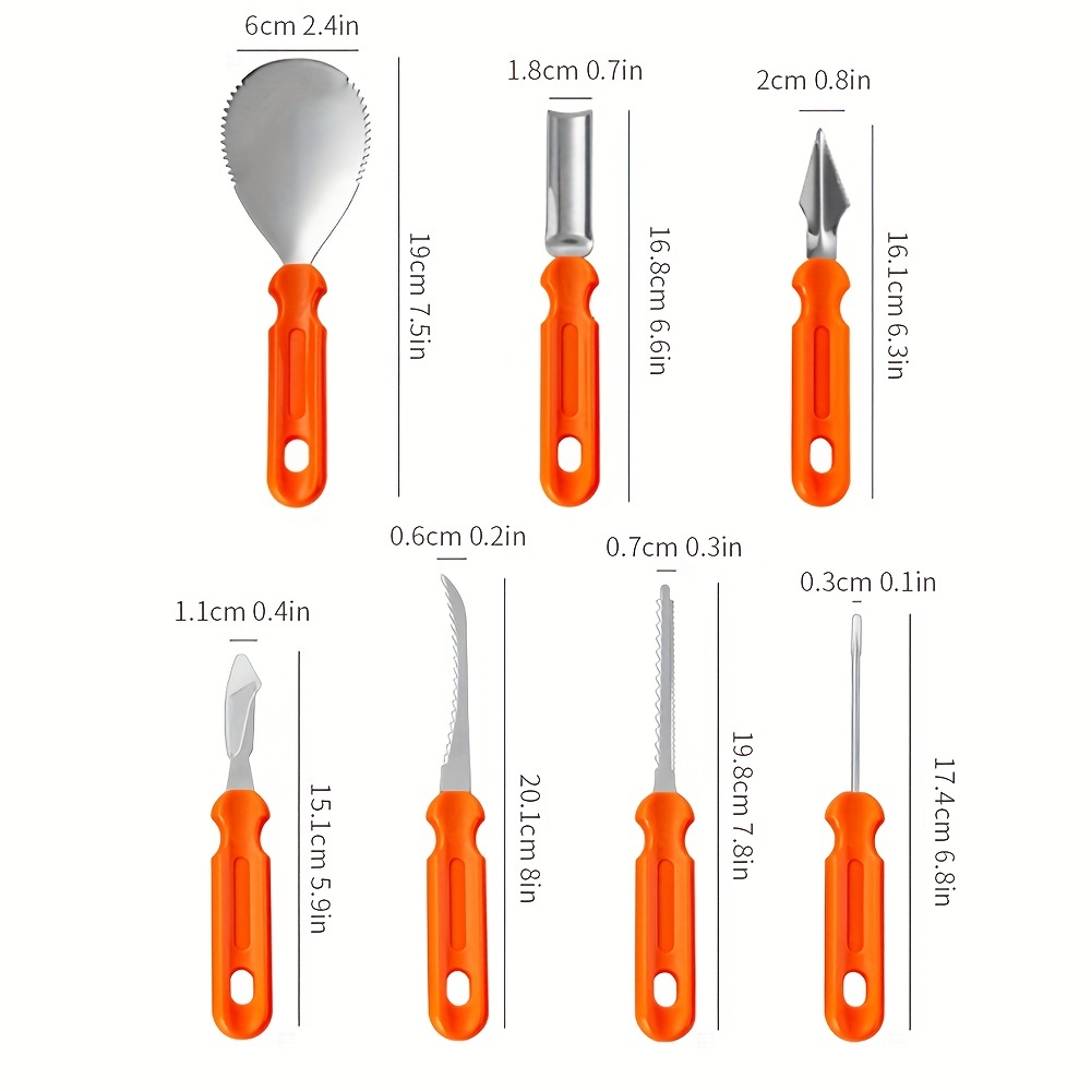 Halloween Pumpkin Carving Knife Set Stainless Steel Fruit - Temu