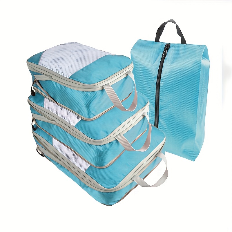 4 Pcs Bolsas Compresión Equipaje Viaje Bolsas Almacenamiento - Temu