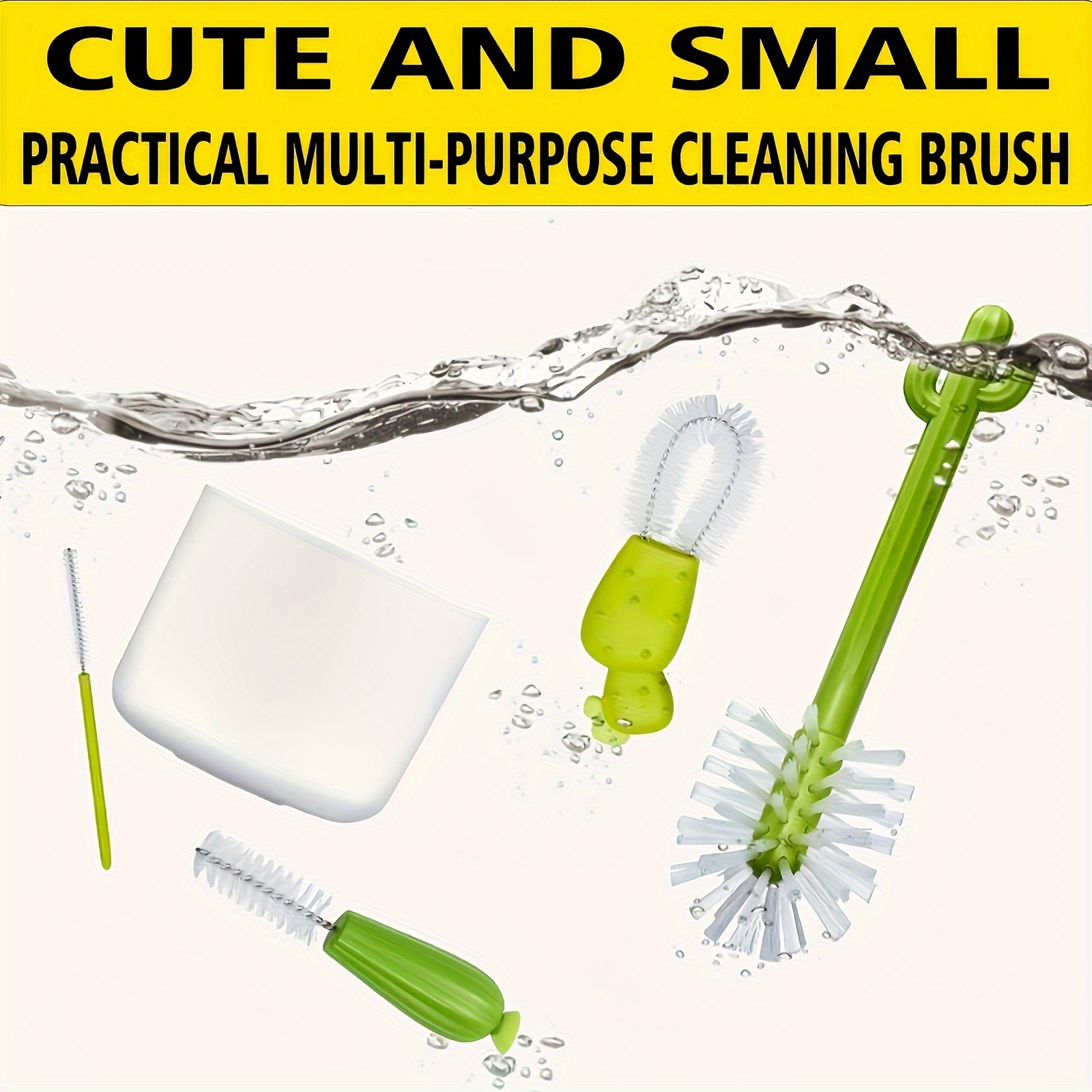 Kitchen brush pack - Bottle/ Cup cleaning + Multi-Purpose cleaning