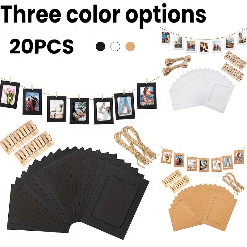 Paper Photo Frames  Cardboard Picture Hanging Kit With - Temu