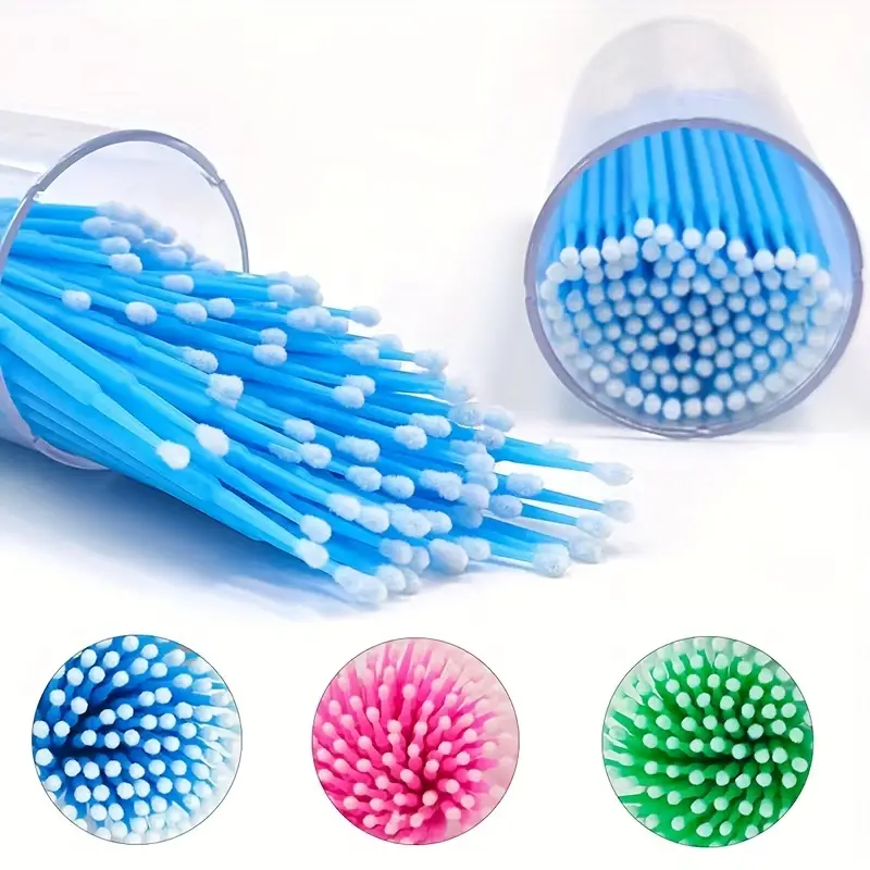 Microbrush Applicators With Portable Container Micro - Temu