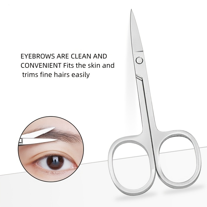 Stainless Steel Round Head Nose Hair Scissors Makeup Eyebrows Small Scissors  Beard Scissors Beauty Tools Makeup Tools - AliExpress