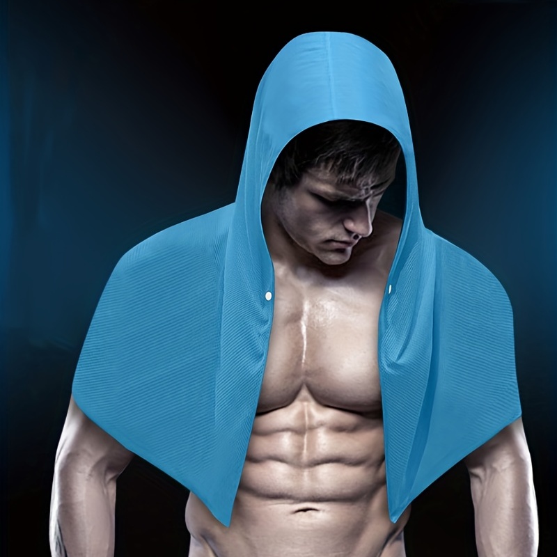 Unisex Cooling Hoodie Towel, Uv Protection Quick Drying Cooling Towel For  Neck, Face & Head, Suitable For Workout, Sports, Camping, Cycling, Golf,  Running, Hiking And Fishing - Temu Germany