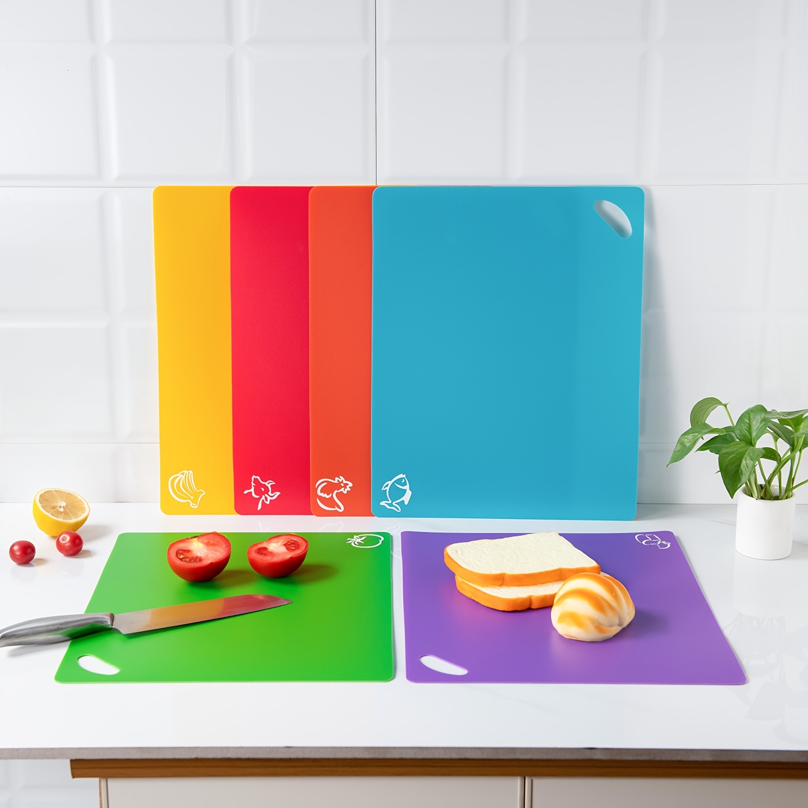 Chopping Boards Household Kitchen Cutting Board Set Plastic - Temu