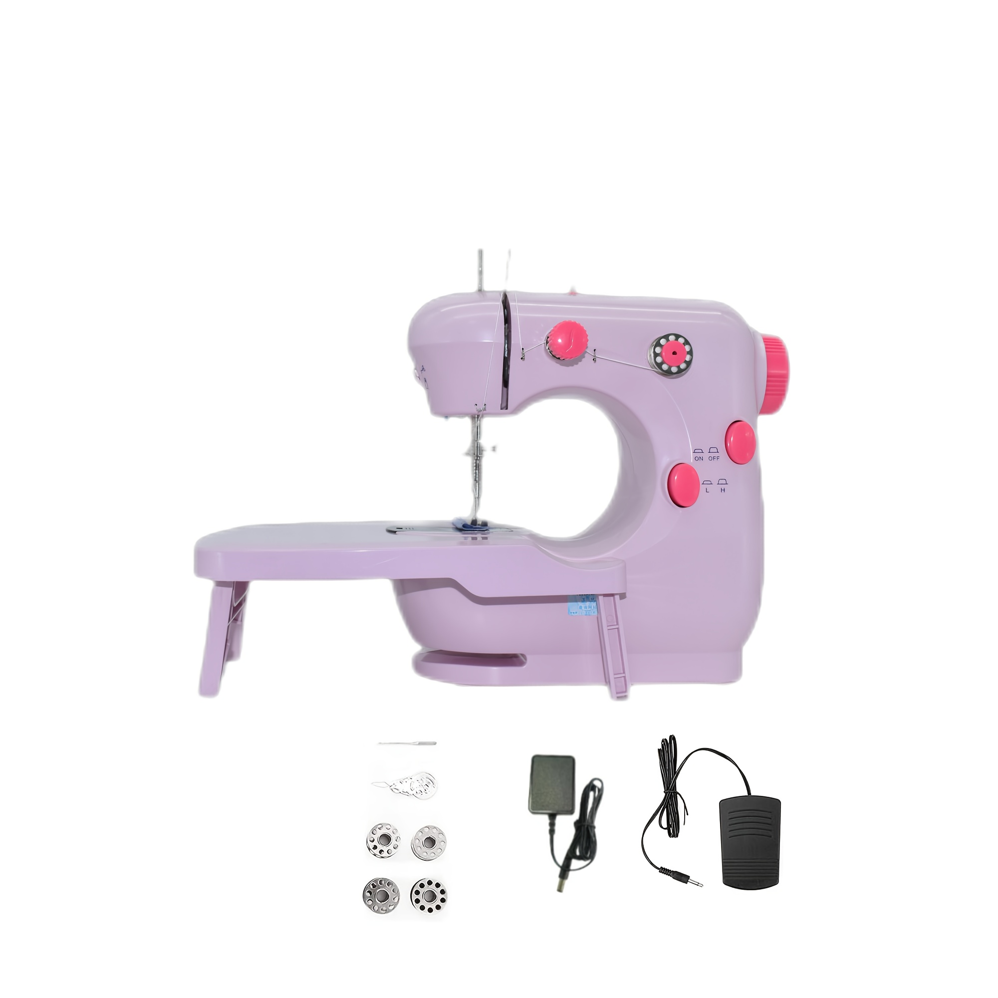 1 set MINI máquina de coser eléctrica de mano, ropa de punto para el hogar,  juego de costura, máquina de coser Manual portátil, herramientas de trabajo  hechas a mano