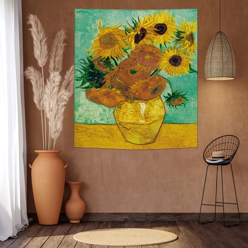 1 Pieza Pintura Óleo Digital Diseño Girasoles Decoración - Temu