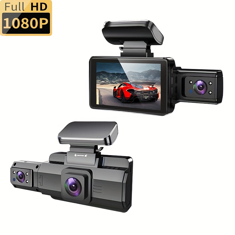 1080p Dual Lens Dash Cam For Cars front And Inside full - Temu