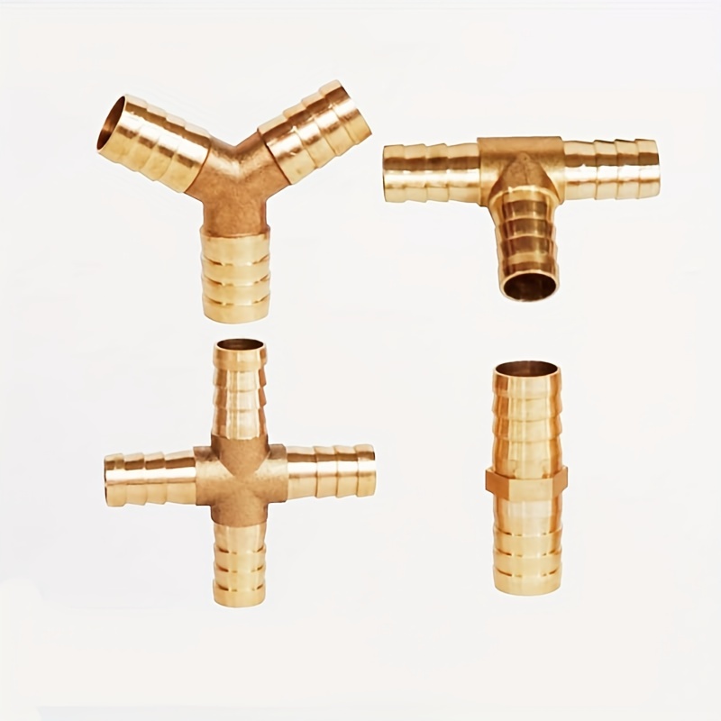 Brass Barb Pipe Fitting Tee Wye T Y Way Brass Connector - Temu