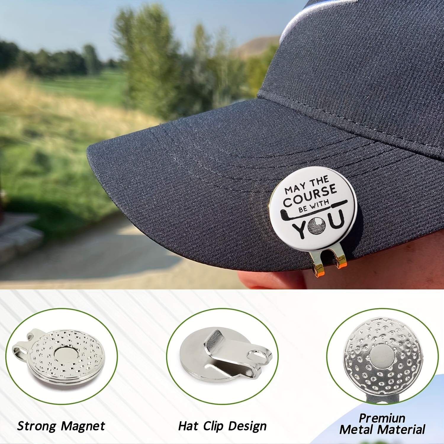Funny Golf Ball Marker With Magnetic Hat Clip A Perfect Golf - Temu