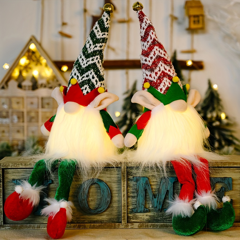 Gnome Christmas Decorations - Christmas Decorations Indoor Home Decor,  Christmas Table Decorations, Great Gnome Christmas Decorations with Tree  for