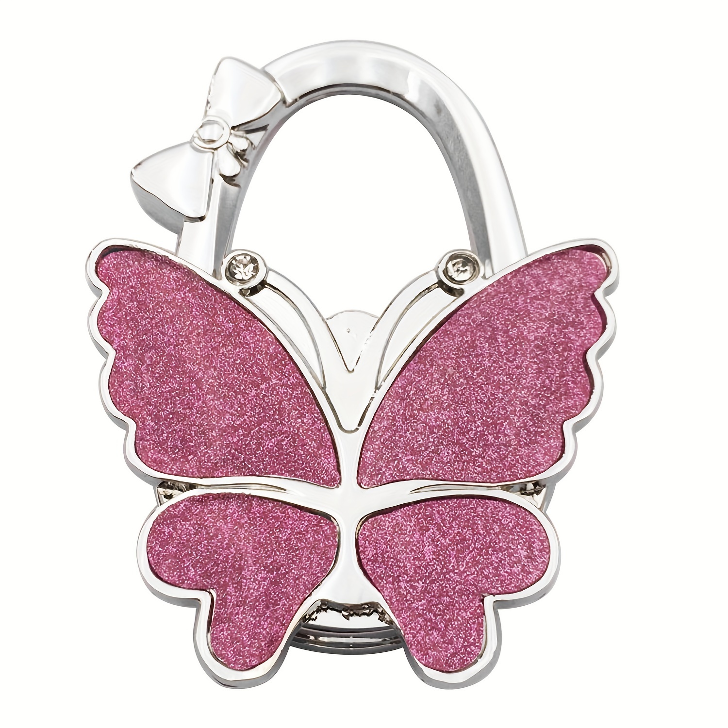 Purse Hook Hanger Glowing Purple Butterfly Purse Hooks Table - Temu