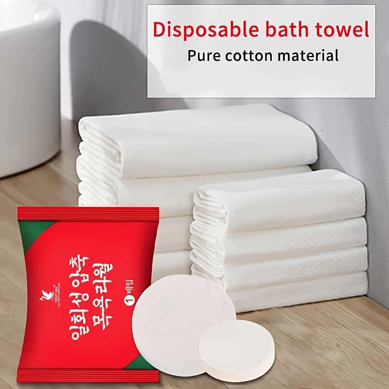 Large Disposable Bath Towel, Thick Compressed Towel, Soft Quick