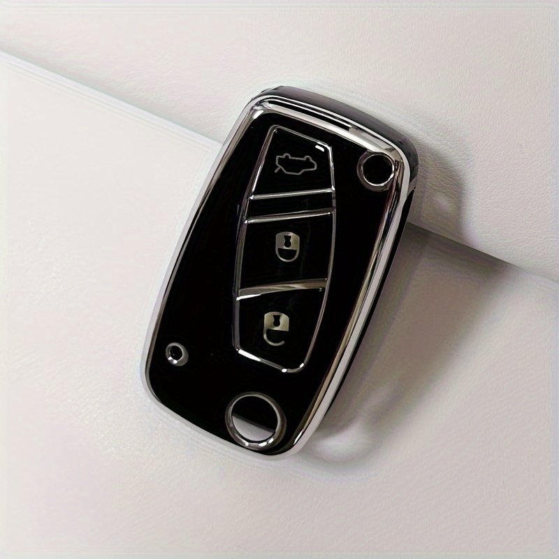Acheter Étui pliable pour clé de voiture à 3 boutons, coque de remplacement  adaptée à Fiat 500 Doblo Ducato Panda Punto Peugeot