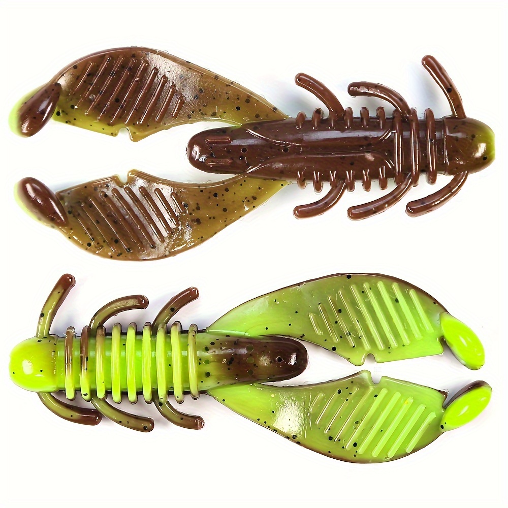 Craws Shrimp Silicone Soft Bait Plastic Fishing Lures Bass - Temu