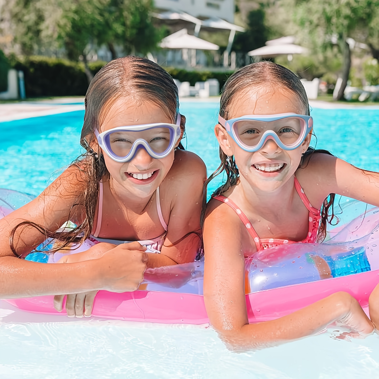 Big Frame Kids Swim Goggles Anti Fog Wide View Swimming Gear For Boys Girls  Children Glasses For Swimming Pool