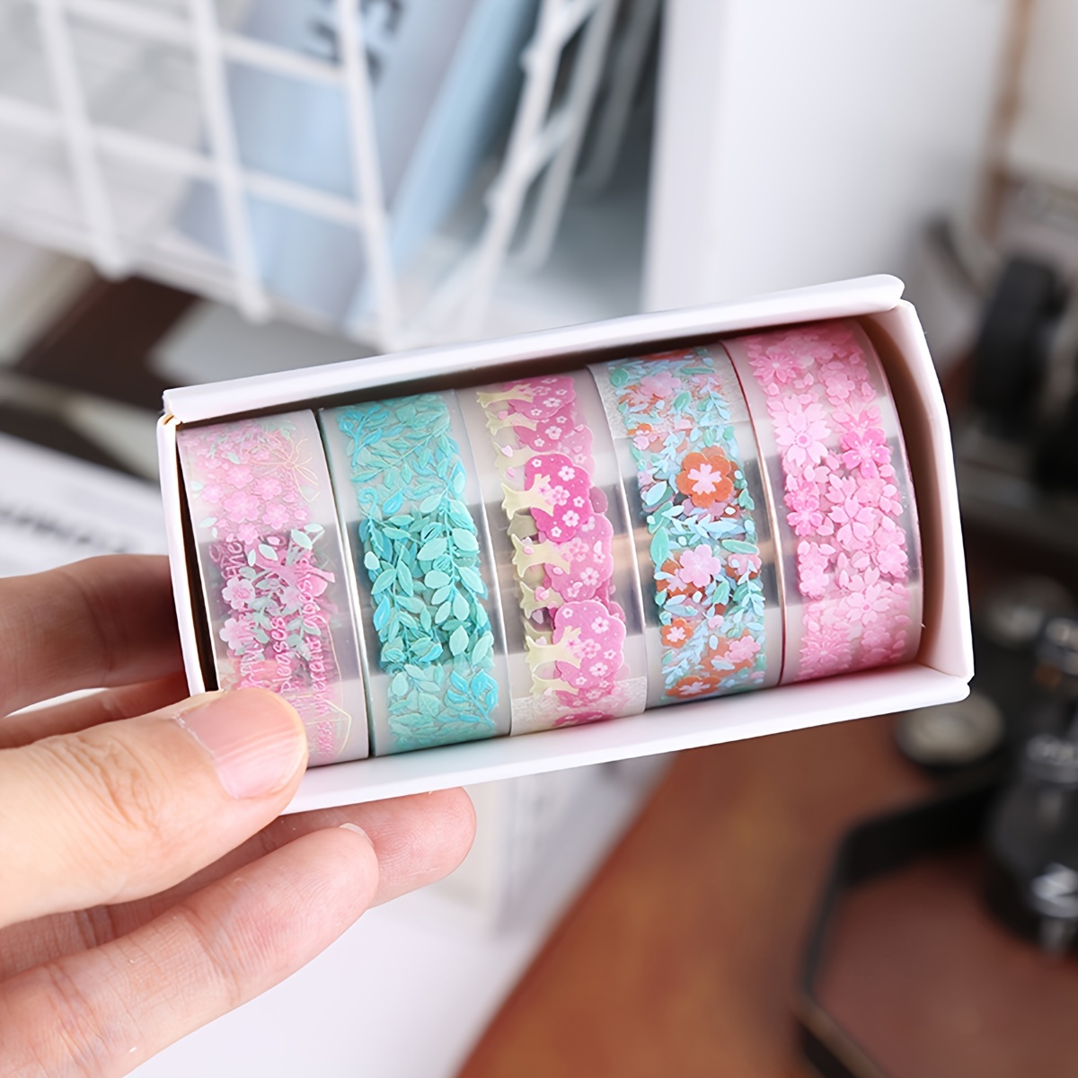 Cute Character Transparent Washi Tape, Masking Tape, Scrapbooking