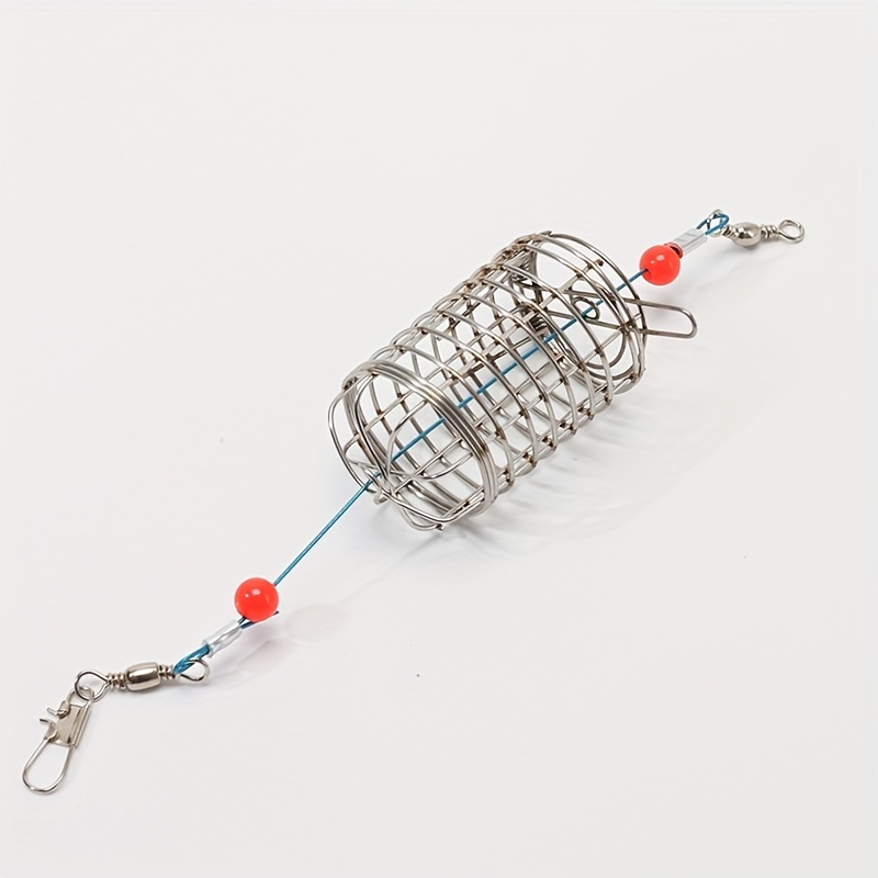 1pc Stainless Steel Fishing Bait Cage, Fishing Lure Bait Feeder Holder,  Fishing Accessories