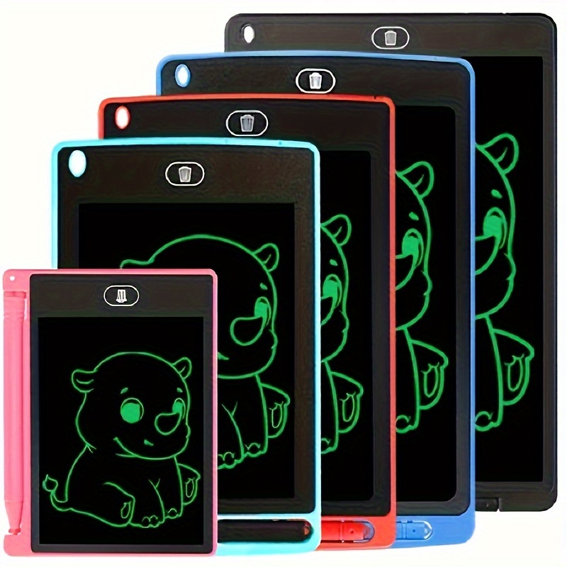 Tableta de escritura LCD, juguete de dinosaurio, tablero de dibujo  colorido, juguetes de aprendizaje de gráficos electrónicos portátiles de  10,5