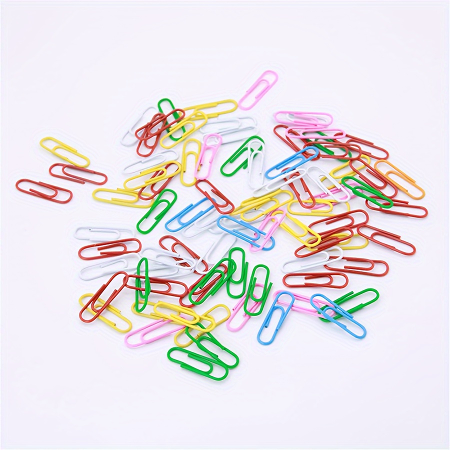 300pcs Colorful Reusable Paper Clips - Perfect for School, Office, Folders,  Bookmarks & DIY Albums (Acrylic Box Packaging)