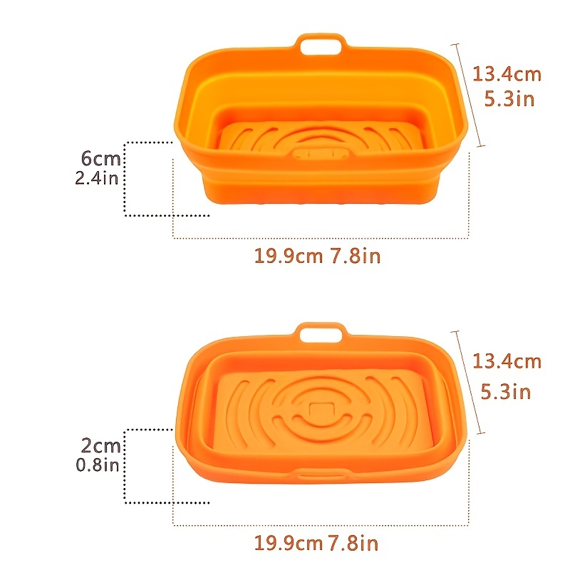 Silicone Air Fryer Liner Rectangle Silicone Air Fryer Liners 7.8