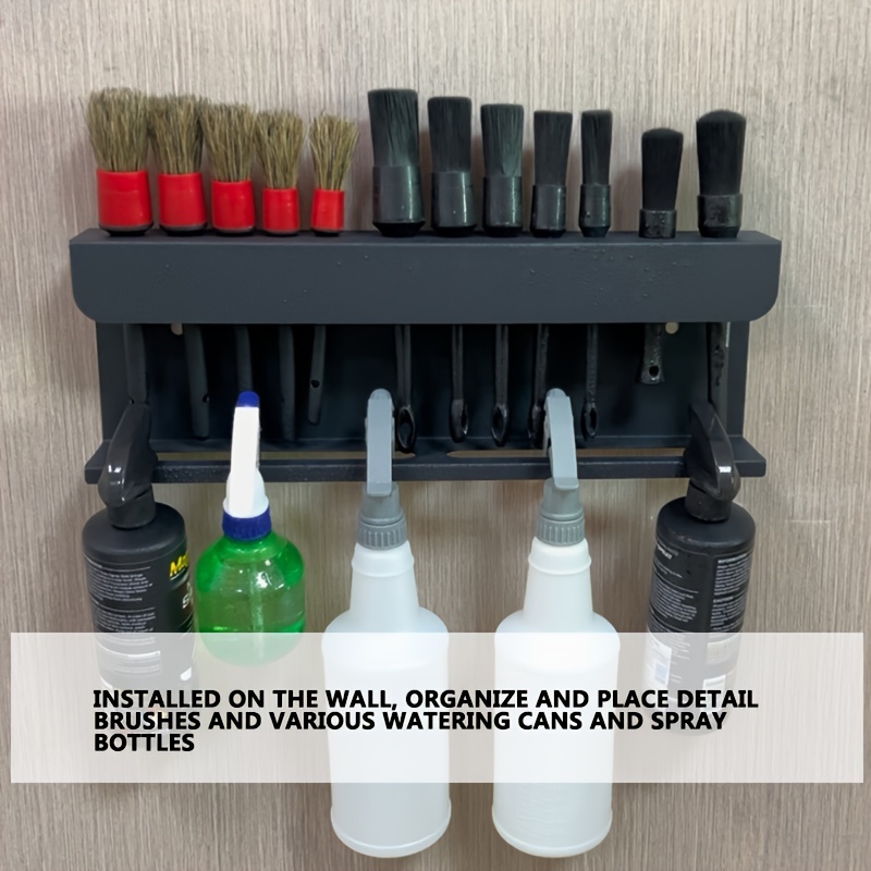 CAR DETAIL BRUSH Spray Bottle Holder For Professional Detailing Well  Organized $70.00 - PicClick AU
