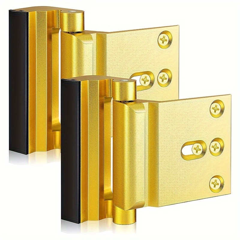 Barra de tope de puerta de seguridad ajustable y resistente mejorada para  hogares, apartamentos, viajes (1 paquete, negro)