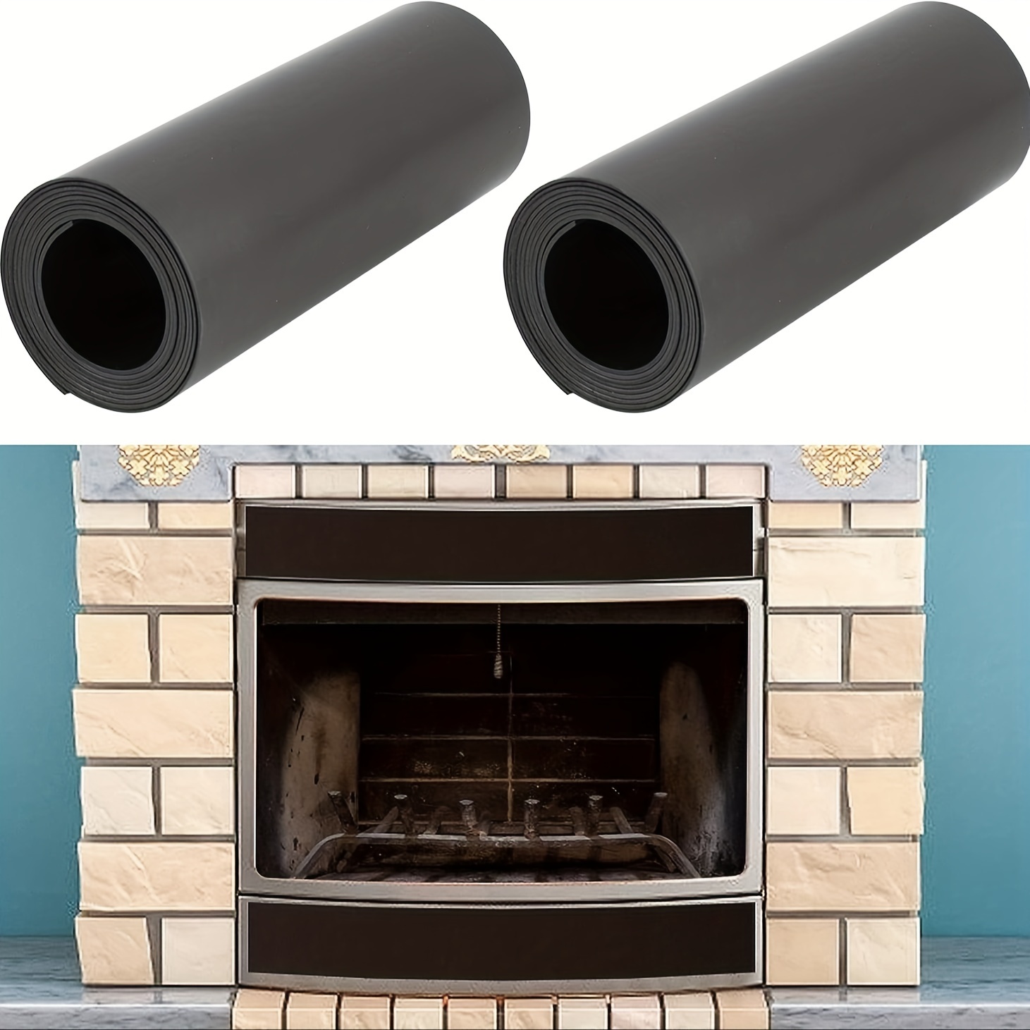Fule Magnetic Fireplace Draft Stopper - Fireplace Cover to Block Cold Air  from Vent to Prevent Heat Loss - Magnet Fireplace Screen - Indoor Chimney  Draft Blocker Vent Covers- 40 x 6 