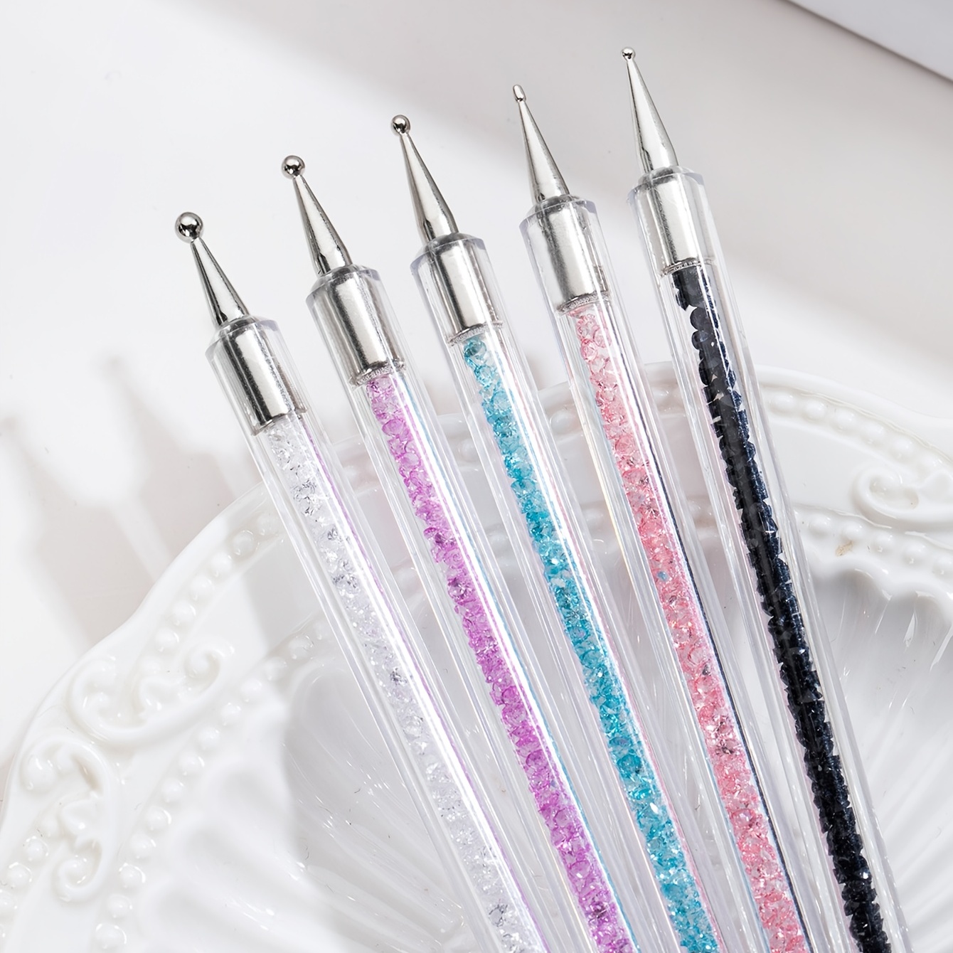 5pcs/Set Double-Ended Nail Art Pens For Drawing Lines