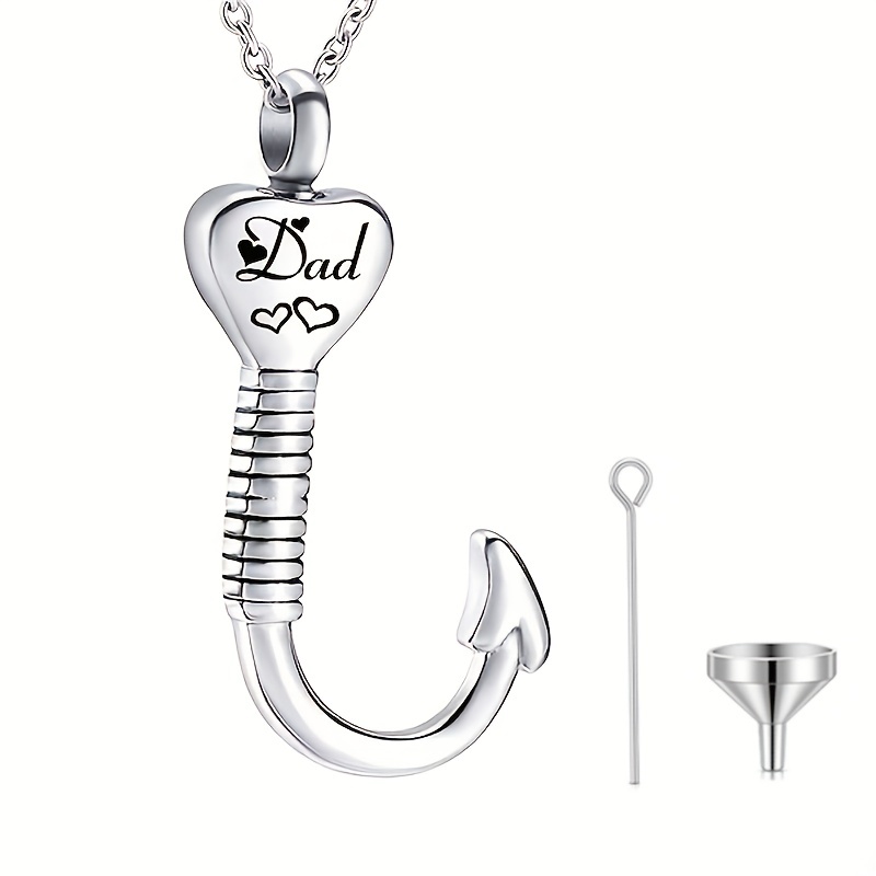 Fish Hook Pendant Necklace,Temu