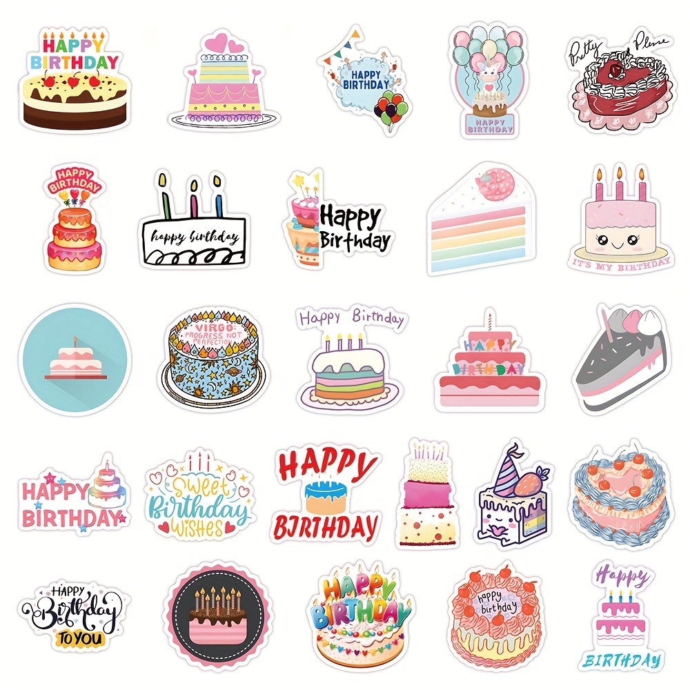 Birthday Stickers  Birthday sticker bundle