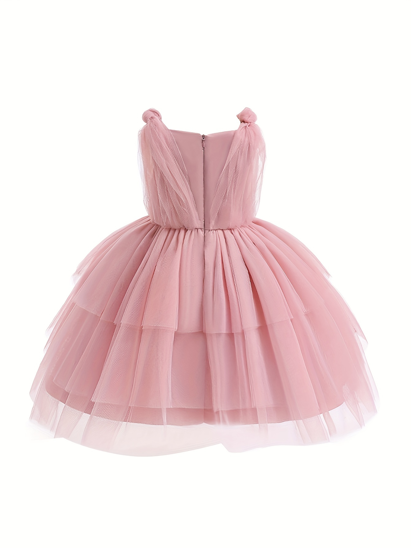 Vestito Da Principessa Carino Per Bambine, Abito Tutu A Strati Con  Decorazioni A Fiocco Per Ragazza Di Compleanno, Vestito Estivo Per Feste  Per