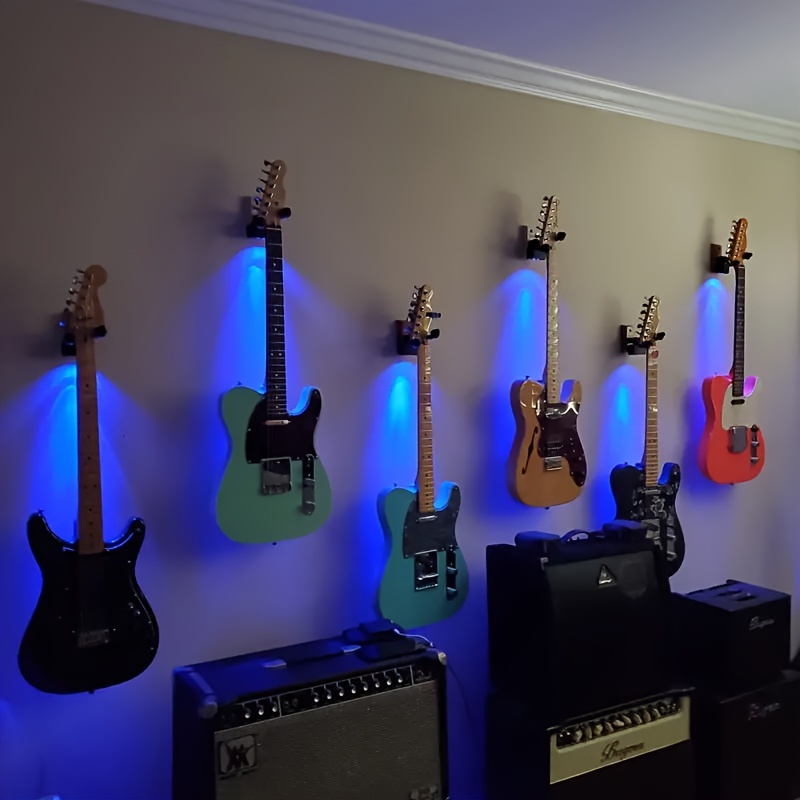 Lighted guitar on sale wall mount