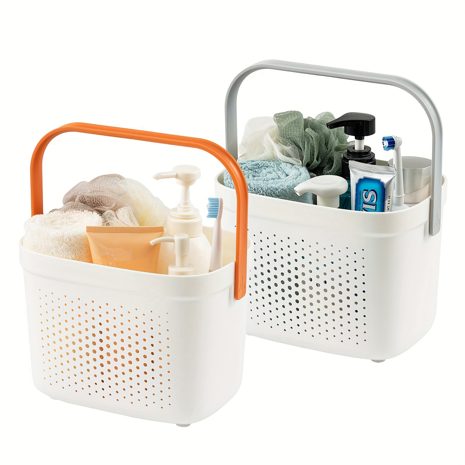 Haundry Large Cleaning Supplies Caddy with Handle, Plastic Storage Bucket  Organizer for Cleaning Products, Shower Caddy Basket for Car, Dorm