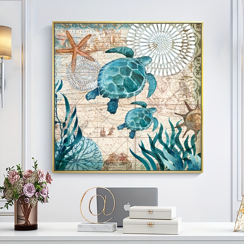 Dipinti d'arte di animali Stampe su tela Poster da parete colorati Immagini  di pesci d'arte per soggiorno moderno Arredamento camera da letto con  cornice : : Casa e cucina