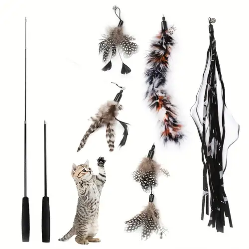Cat Wand Feather - Temu