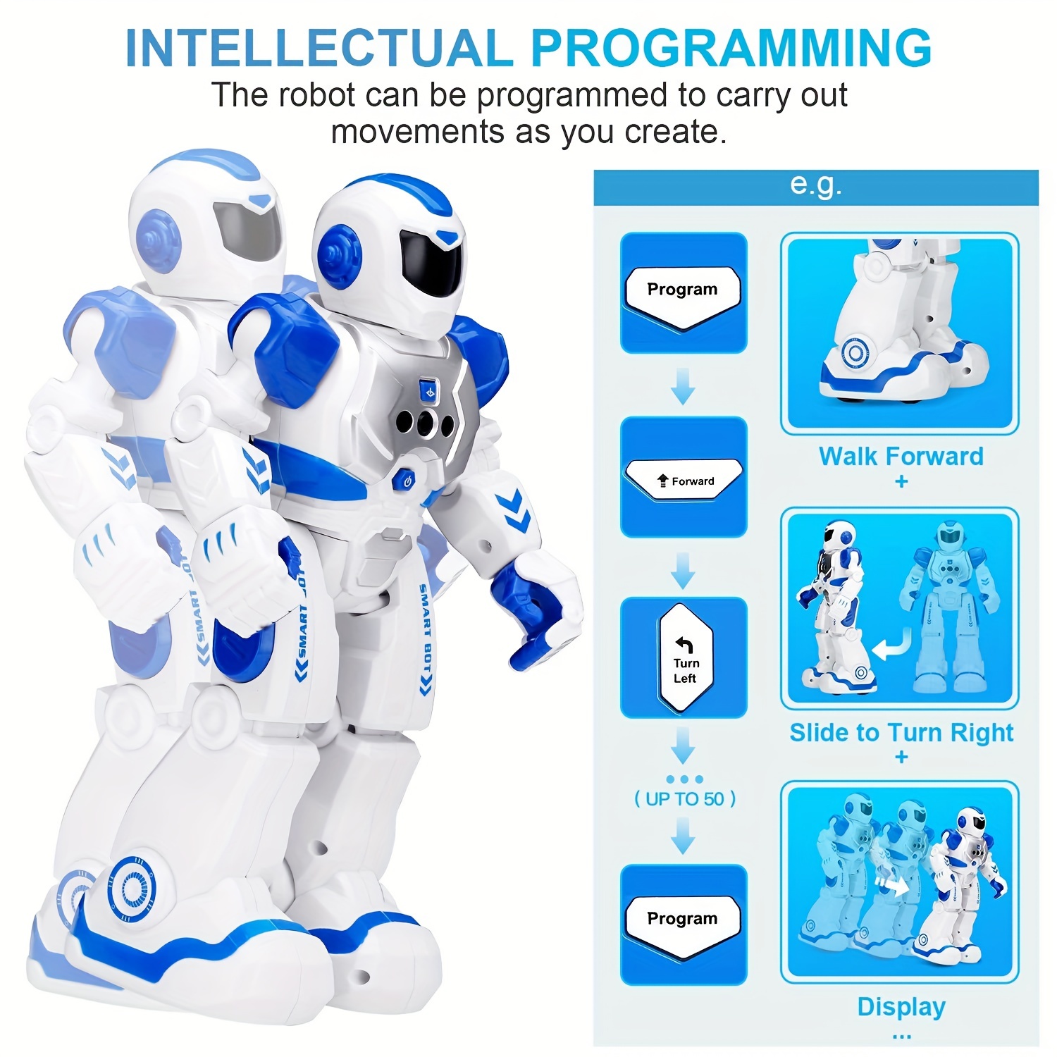 Robot Jouet 4 5 Ans Enfant Programmable avec RC, Intelligent Geste