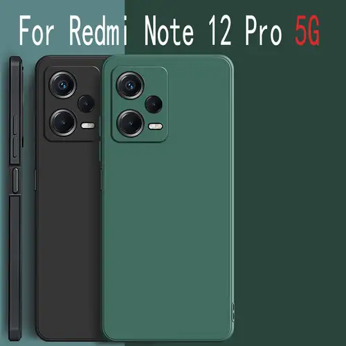 Comprar Funda de silicona líquida para XiaoMi RedMi Note 12 Pro Plus  Note12Pro + Note12 4G versión Global Note 12Pro + 5G Funda suave