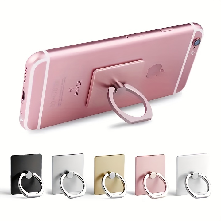 Sibba 2 soportes para anillo de teléfono, soporte de anillo de dedo de flor  para teléfono celular, accesorios universales de metal, compatibles con