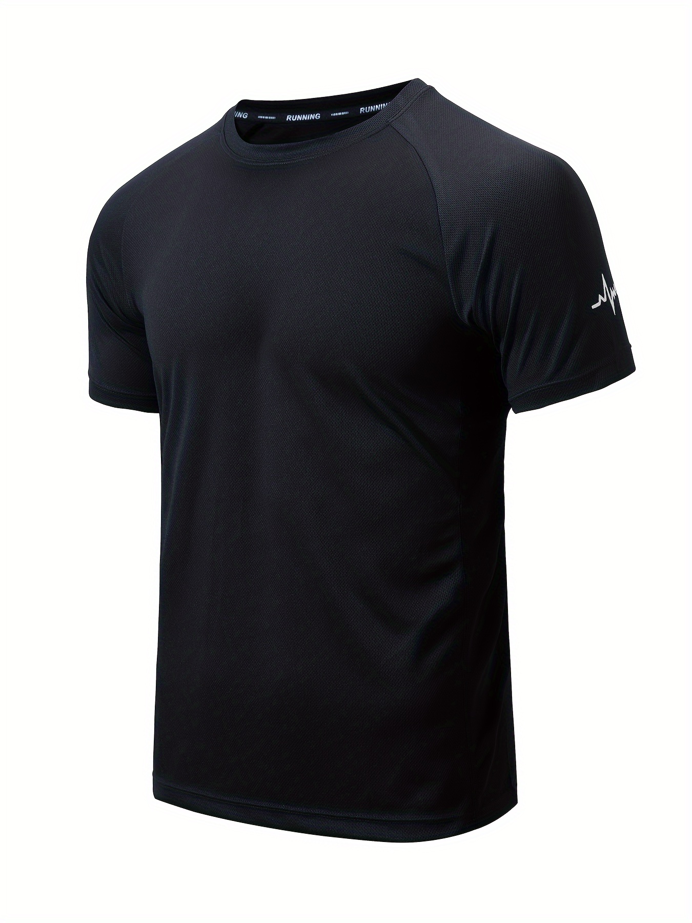 T-shirt de Compression Homme athlétique noir bleu