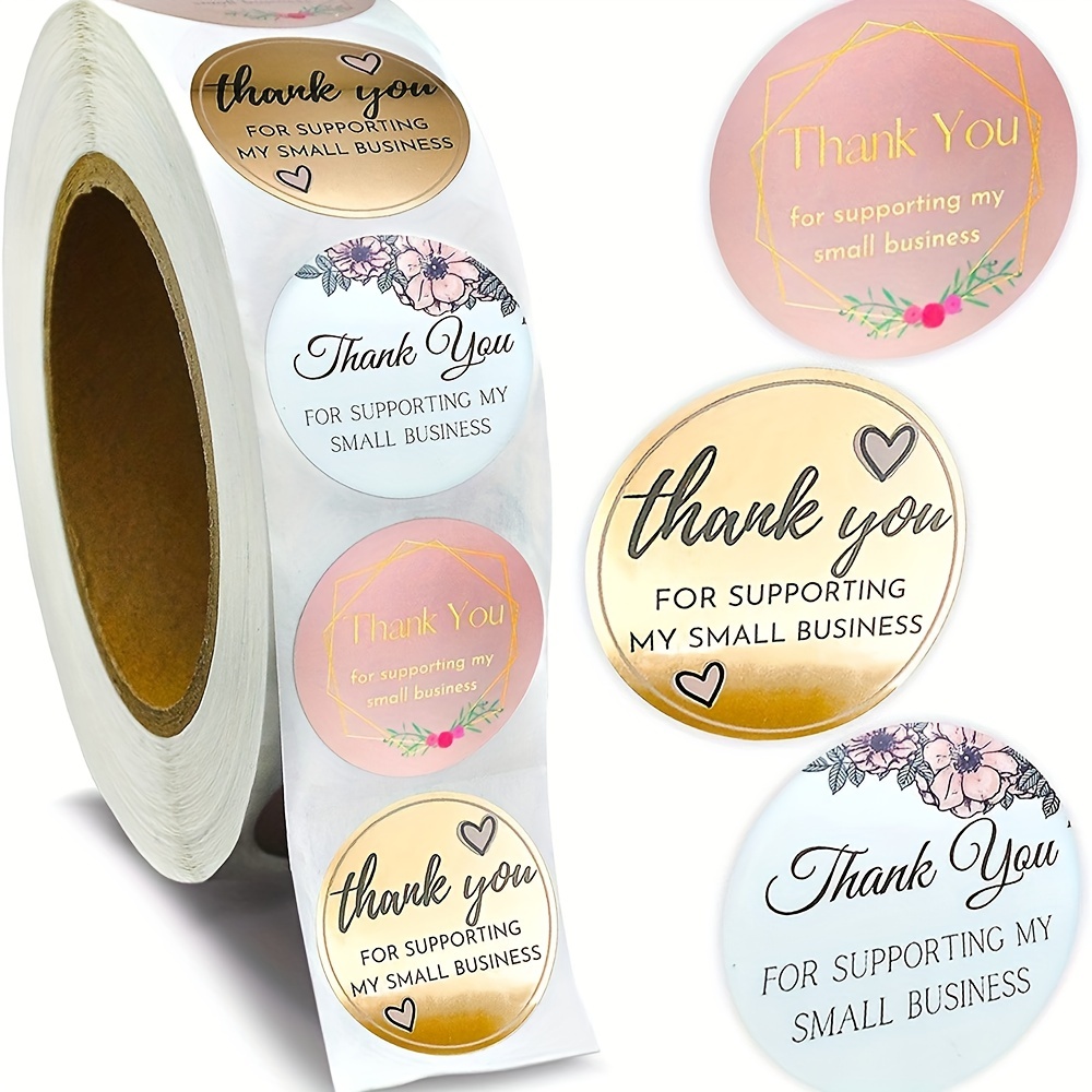 thank You For Your Purchase Stickers Gold Seal Labels - Temu United Arab  Emirates