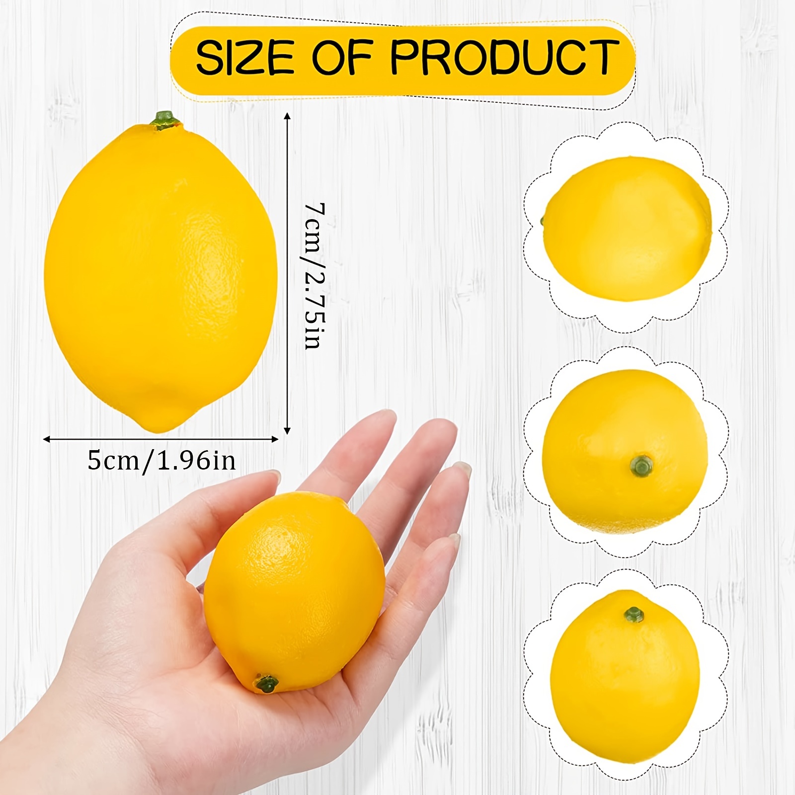 Treccia Limoni Frutta Finta Artificiale Composizione Banco Limone Agrumi -  Trade Shop TRAESIO - Idee regalo