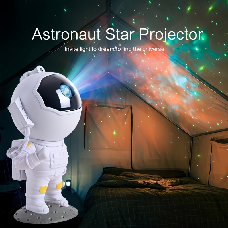 1 Proyector Estrella Astronauta Luz Nocturna Galaxia Lámpara