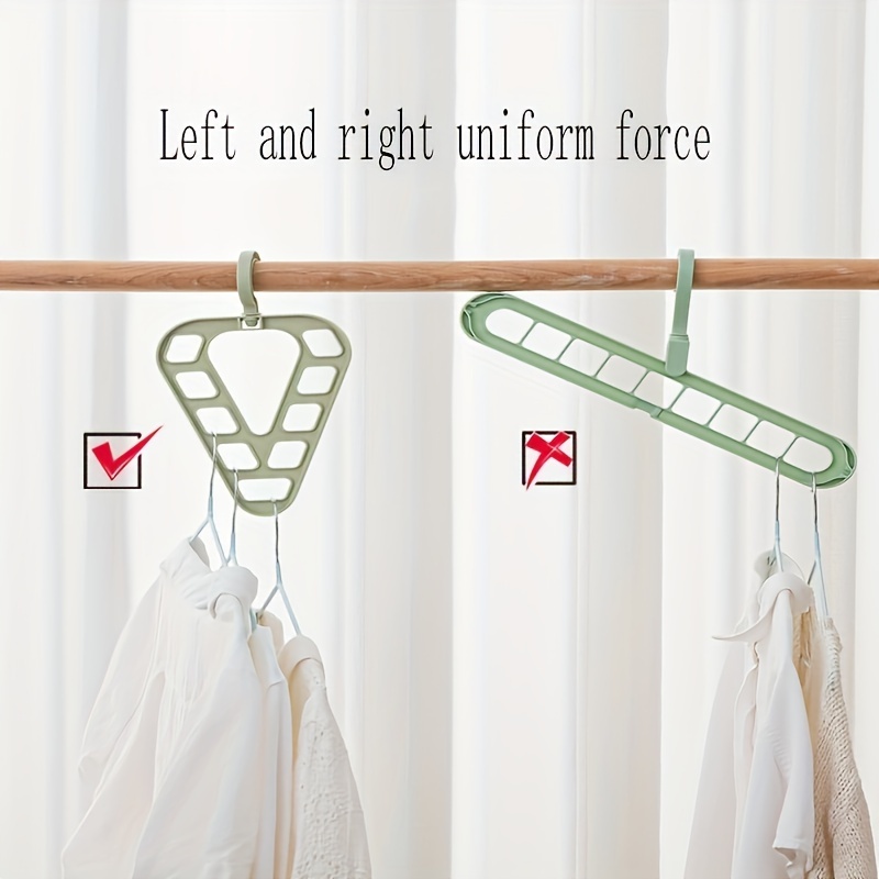 Triangle Clothes Hanger Magic Rotating Closet Organizer Space Saver Drying  Rack