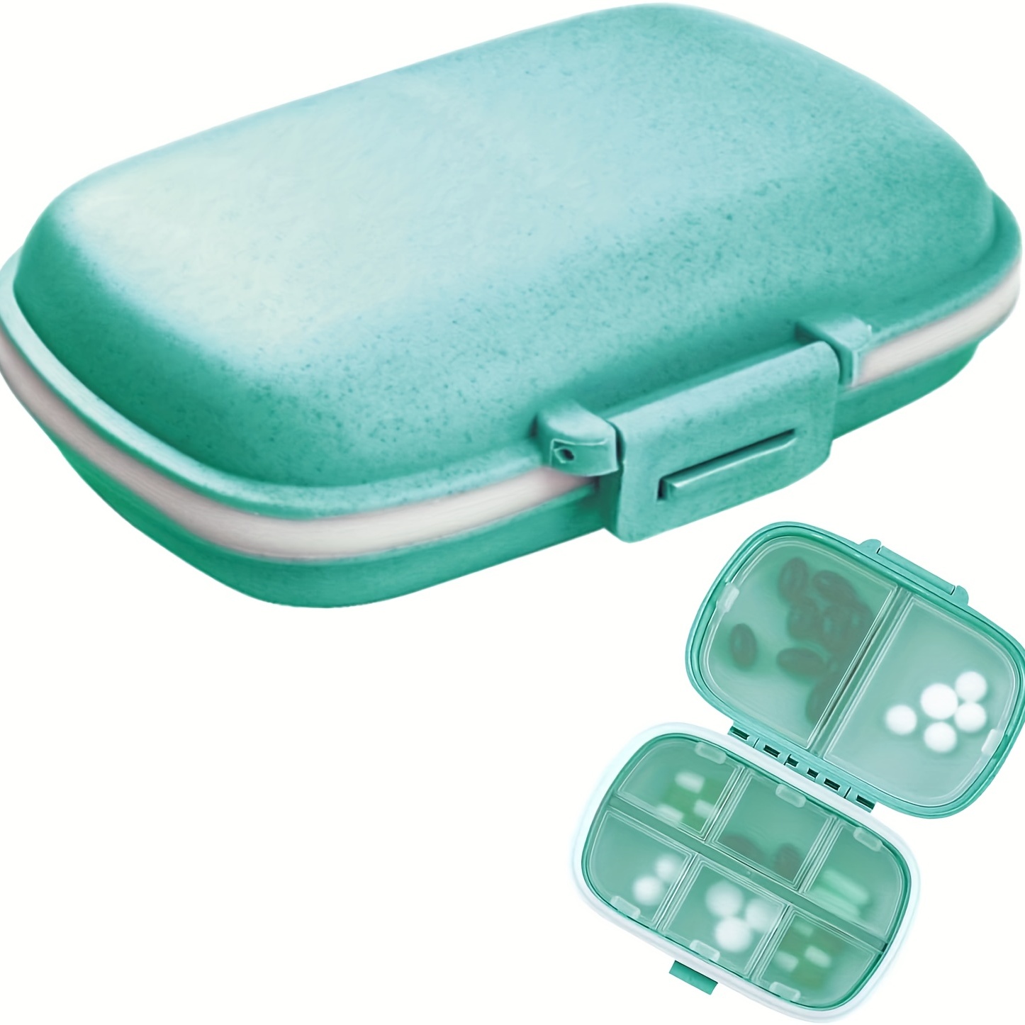 4 Pcs Small Pill Box, Portable Pill Organizers Travel Pill Storage